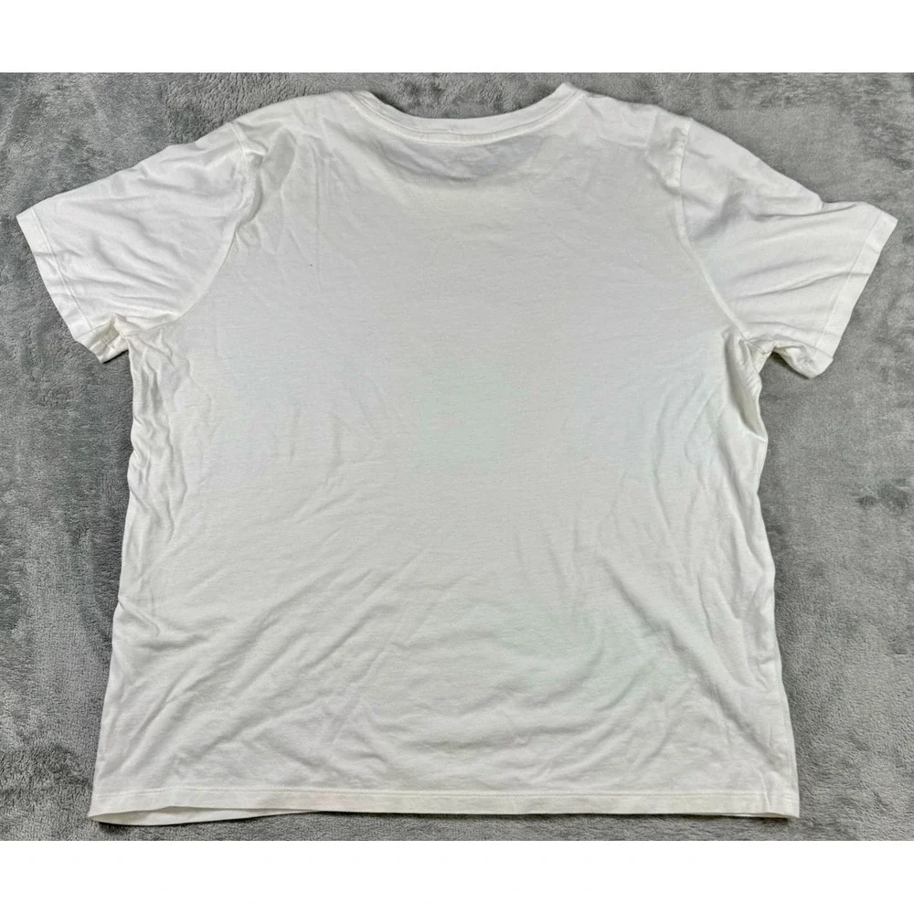 Michael‎ Kors Women's T-Shirt White MK Logo Rhinestones Short Sleeve L